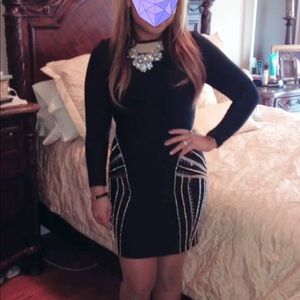 Beaded Bandage Dress - Large